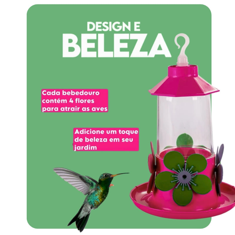 Bebedouro Para Pássaros Beija-flor Grande 250 ML