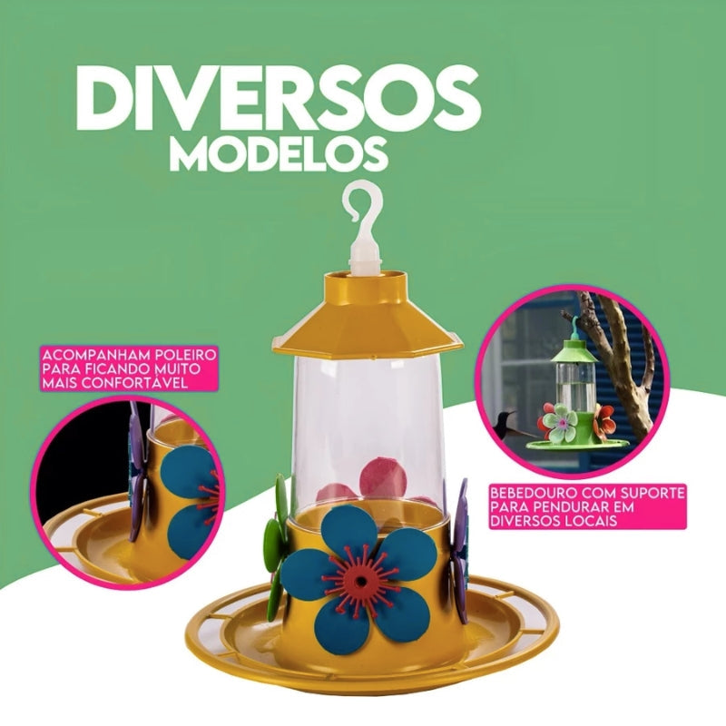 Bebedouro Para Pássaros Beija-flor Grande 250 ML