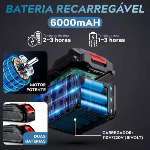 Lavadora portátil de alta pressão Recarregável (2 Baterias inclusas!)