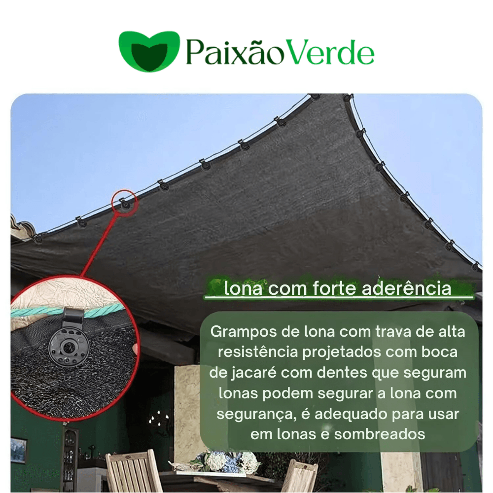 50 Presilhas para Sombrite, Leves, Fáceis de Usar para seus tecidos - lockclips™