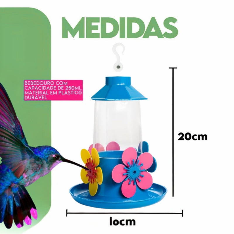 Bebedouro Para Pássaros Beija-flor Grande 250 ML