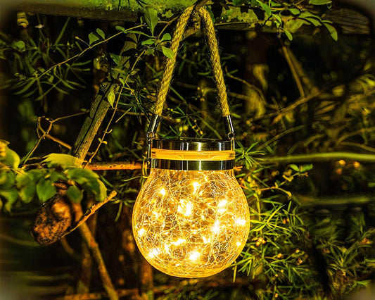 Luminária Suspensa Solar Impermeável Decorativa - LumeLUX