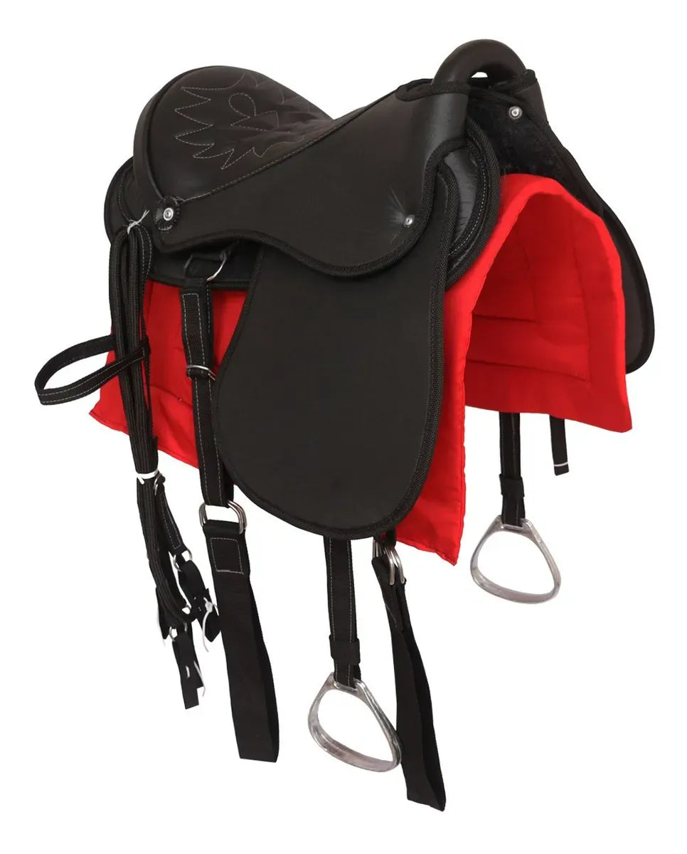 Sela Australiana 17" em Corano Fit com Arreios Completos e Estribo