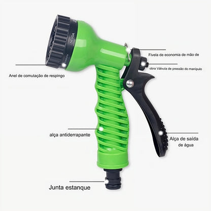 Mangueira expansível De Alta Pressão e bico ajustável com 7 modos - HosePlant™ +  (Brinde Grátis)