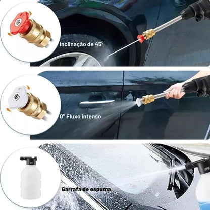 Lavadora portátil de alta pressão Recarregável (2 Baterias inclusas!)